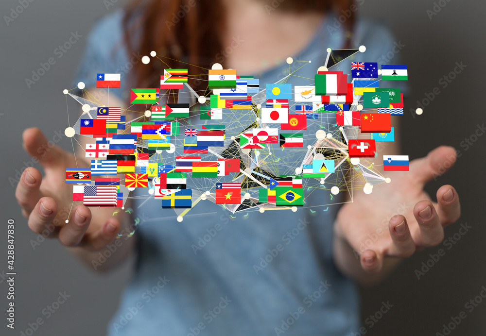 National flags of the countries 3d National flags of the countries 3d