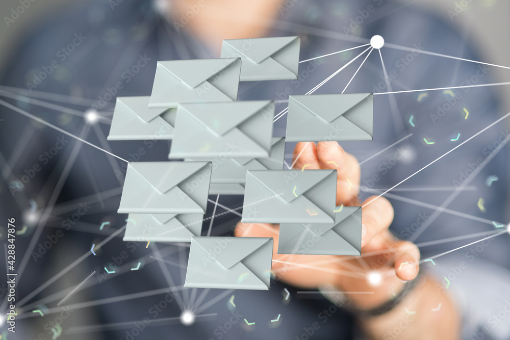 Email Technology Concept with icons symbol Email Technology Concept with icons symbol