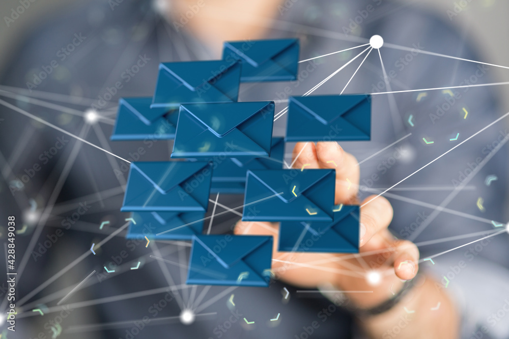 Email Technology Concept with icons symbol Email Technology Concept with icons symbol