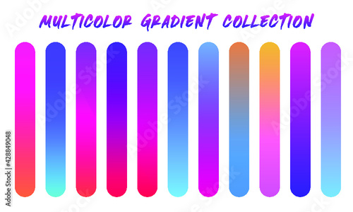 Multicolor Gradients Swatches Set photo