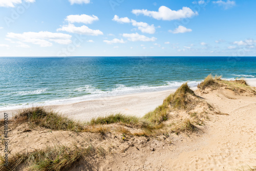 Fototapeta Naklejka Na Ścianę i Meble -  Rotes Kliff (red cliff) near Kampen, Sylt, Schleswig-Holstein, Germany