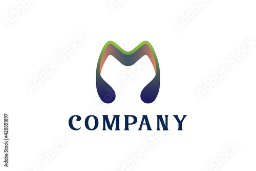 Letter M 3d new logo 