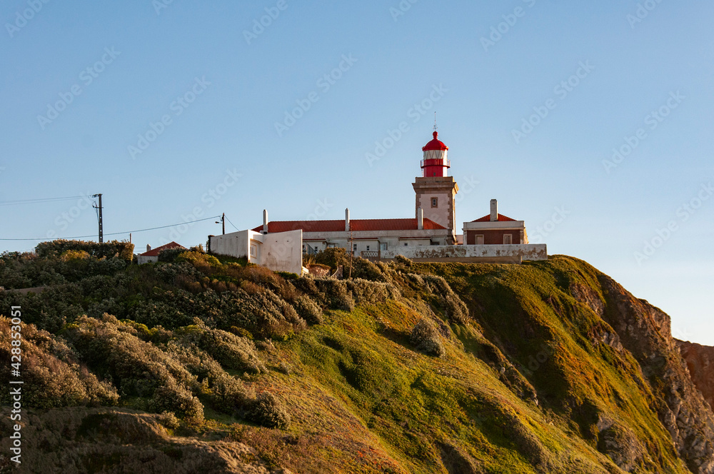 Lighthouse at Capo de Roca in Portugal