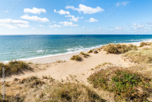 Sand dunes near the Rotes Kliff (red cliff) on Sylt, Schleswig-Holstein, Germany © eyetronic