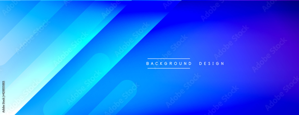 Obraz premium Dynamic lines abstract background. 3D shadow effects and fluid gradients. Modern overlapping forms
