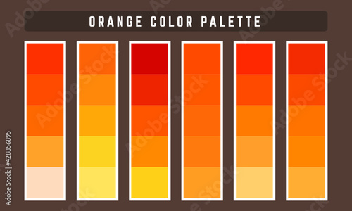 Orange Vector Color Palette
