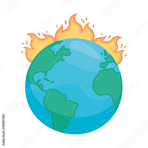 burning global warming
