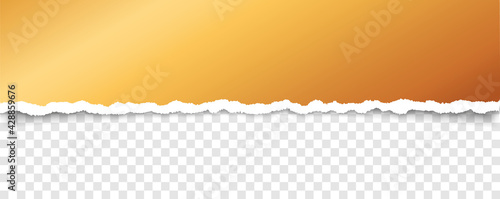 vector gold torn paper with ripped edges with space for your text	