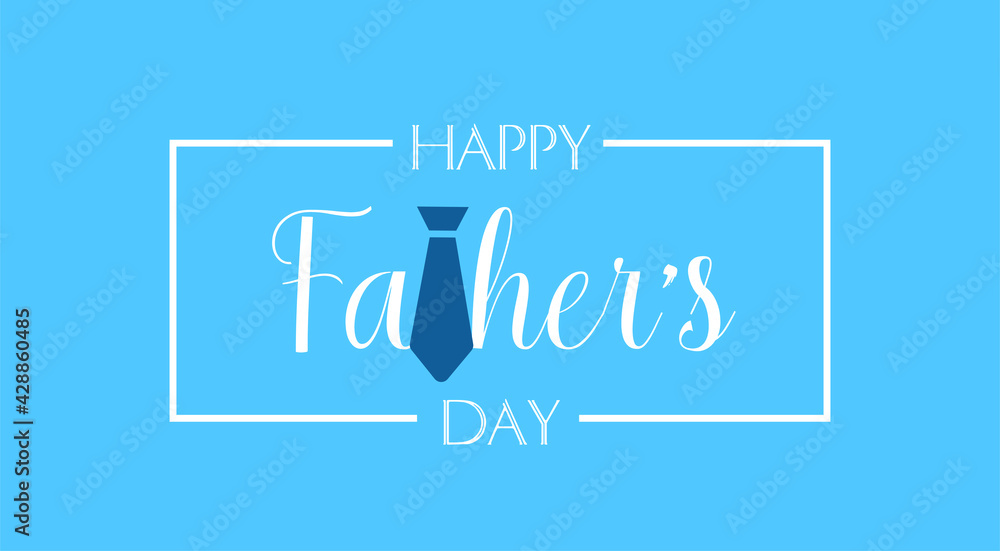 Happy Father’s Day Calligraphy banner design with tie icon Happy Father’s Day Calligraphy banner design with tie icon