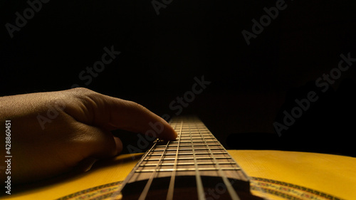 Man playing Spanish guitar