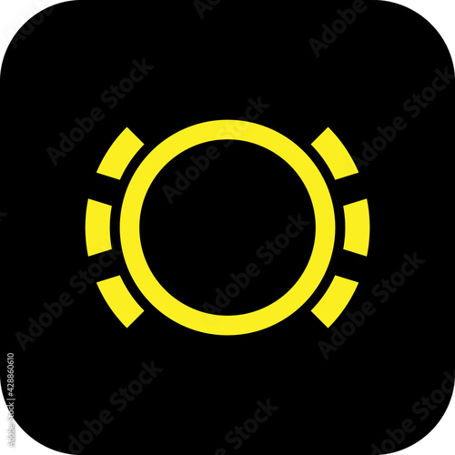 Brake Pad car warning light symbol