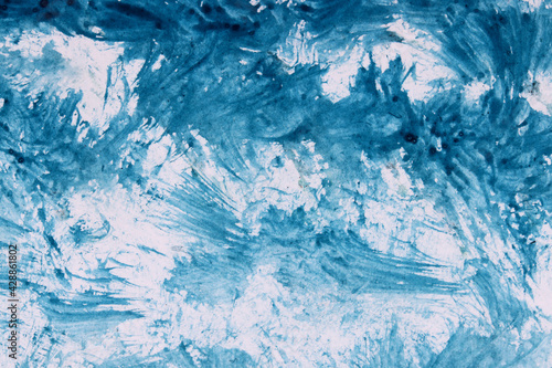 abstract blue background with watercolor
