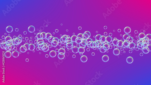 Soap cleaning foam background. Shampoo bubbles and suds.
