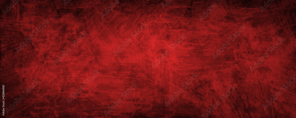 Red background with black grunge texture in old vintage dirty industrial design, grungy metal industrial material Red background with black grunge texture in old vintage dirty industrial design, grungy metal industrial material