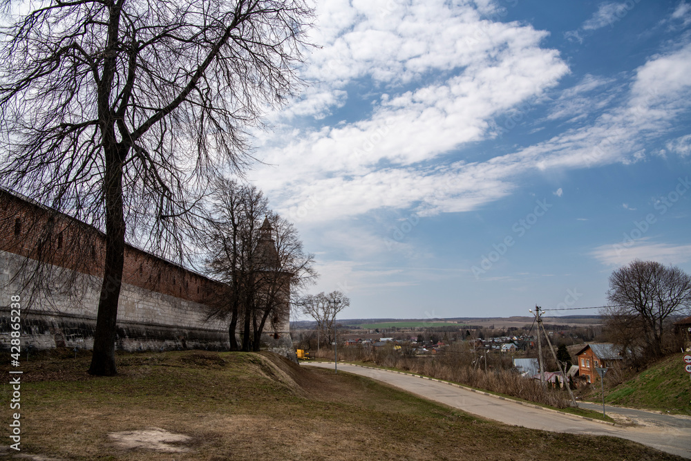an old stone fortress-kremlin in the center of the city of Zaraysk an old stone fortress-kremlin in the center of the city of Zaraysk