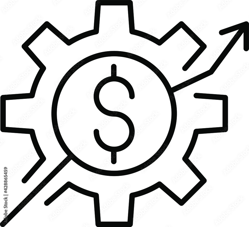 Cost Management vector icon. Financial operations