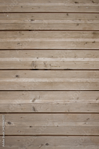 Horizontal wooden planks texture. Natural building material.