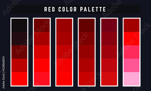 Red Vector Color Palette