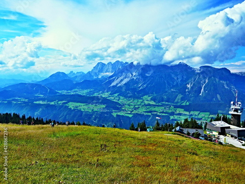 Austrian Alps-view of the Dachstein from Planai