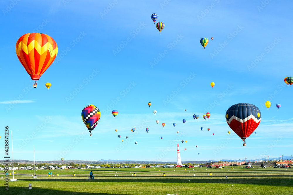 Obraz premium Hot Air Balloon Fest Albuquerque