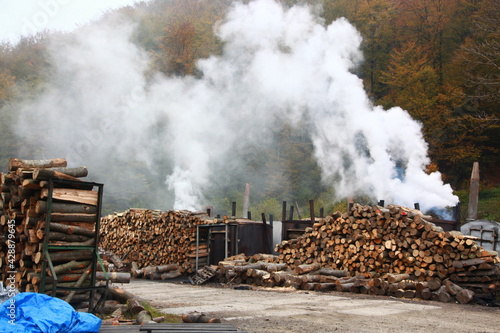 Retorta -wypał węgla drzewnego