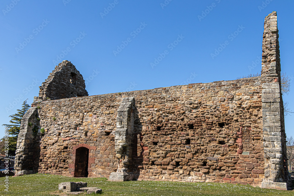 Haddington, Ruins of St Martin's Kirk. The kirk’s story begins in the mid-late 1100s