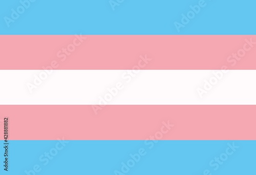 Vector illustration of the transgender flag