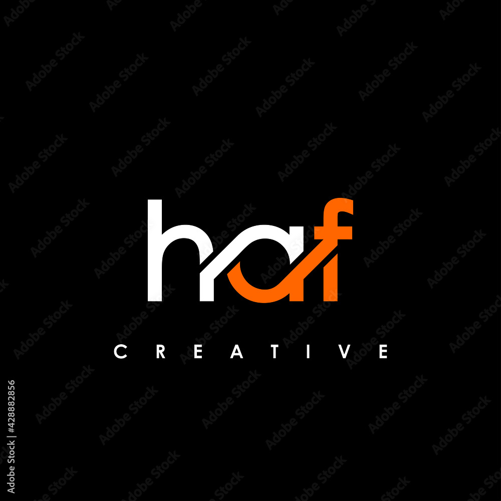 HAF Letter Initial Logo Design Template Vector Illustration HAF Letter Initial Logo Design Template Vector Illustration