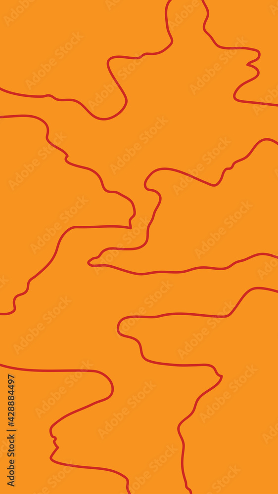 Naklejka premium Vertical abstract background or card template in modern colors, in popular art style