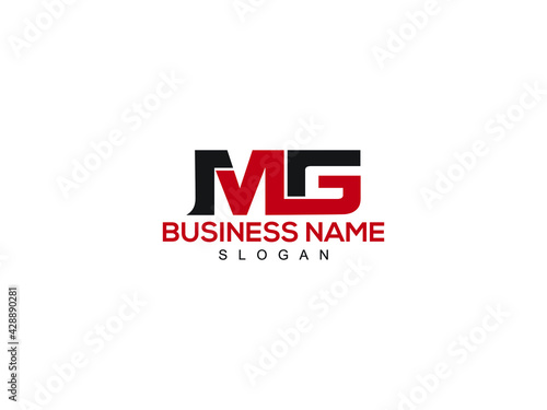 MG Letter Logo, mg logo image vector for business
