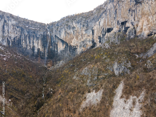Amazing view of Vrachanska Skaklya waterfall, Bulgaria