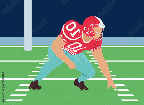 american football tackler