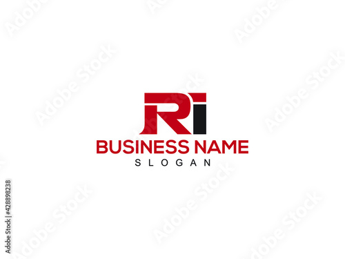 RI Letter Logo, ri logo icon vector for business