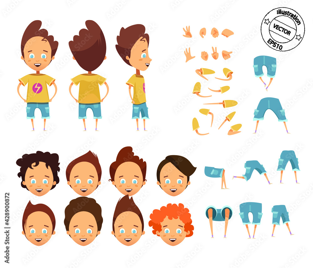 Craft character set. Craft character set.