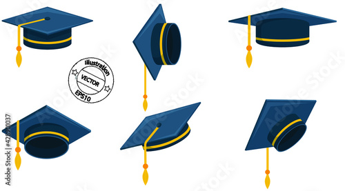 graduation cap set