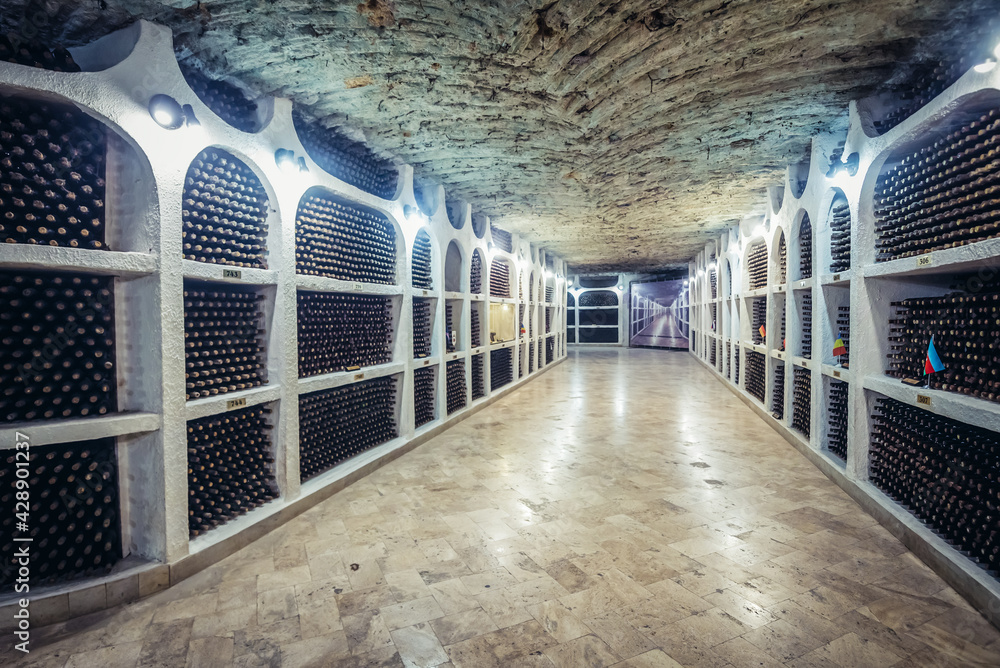 Fotka „Cricova, Moldova July 16, 2019 Oenotheque wine collections