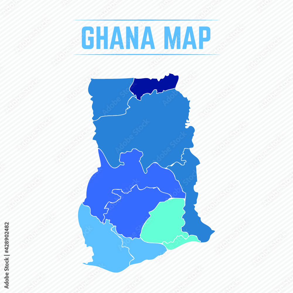Ghana Detailed Map With Cities