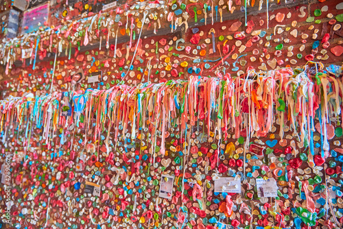 Detail of The Market Theater Gum Wall