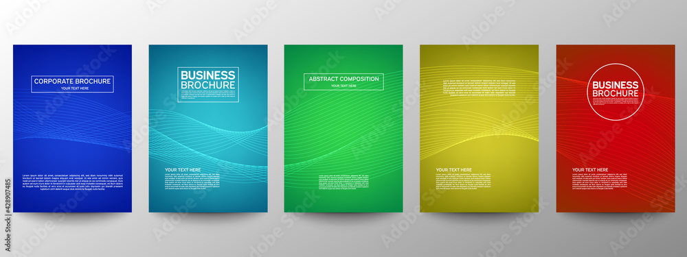 Cover geometric minimal. Set. Vector abstract line pattern for poster design. Set of templates for business brochures. Cool gradients. Graphic pattern for annual album backdrop. Cover geometric minimal. Set. Vector abstract line pattern for poster design. Set of templates for business brochures. Cool gradients. Graphic pattern for annual album backdrop.