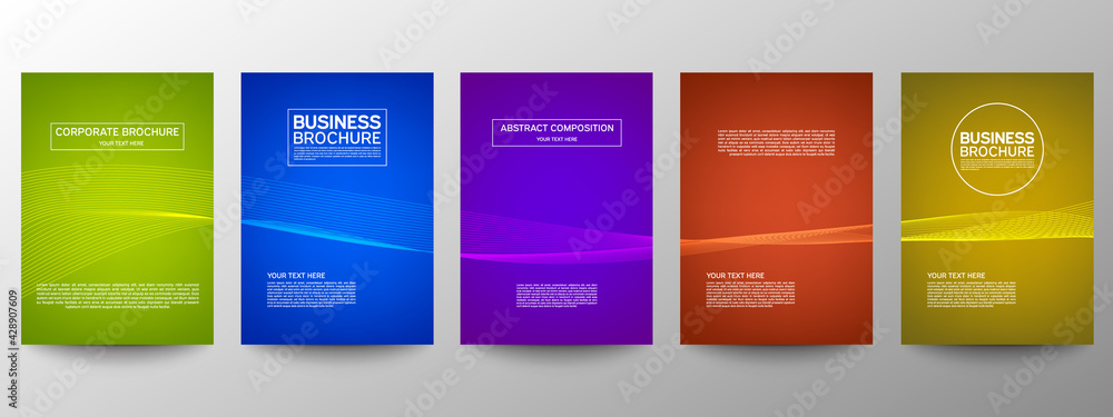 Cover geometric minimal. Set. Vector abstract line pattern for poster design. Set of templates for business brochures. Cool gradients. Graphic pattern for annual album backdrop. Cover geometric minimal. Set. Vector abstract line pattern for poster design. Set of templates for business brochures. Cool gradients. Graphic pattern for annual album backdrop.