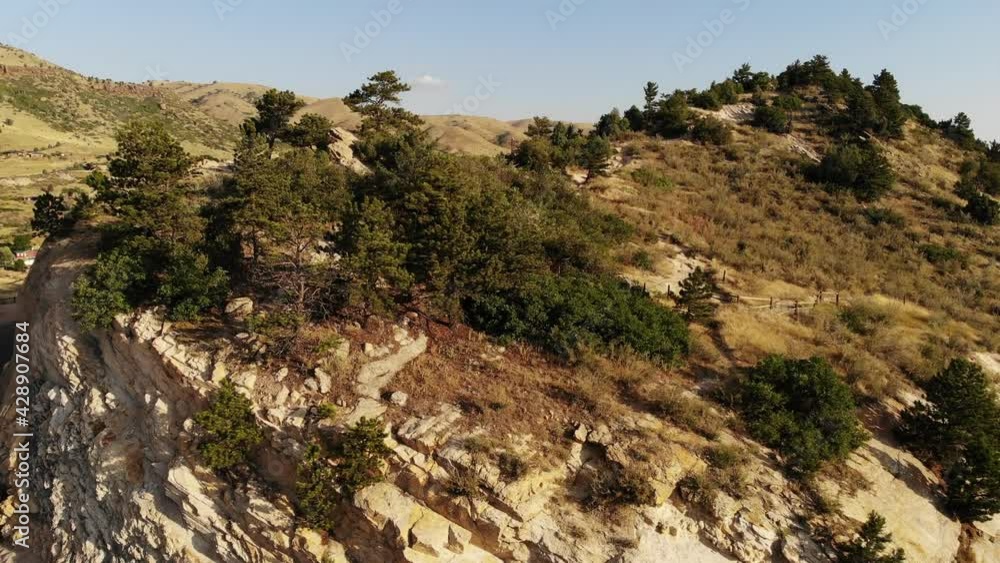 Rising shot at the Hog's Back.