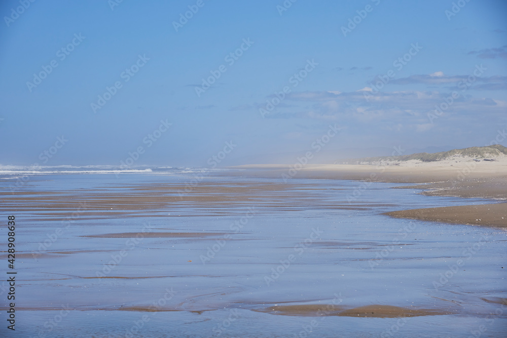 Infinite Deserted Oregon Beach in Rough Weather Infinite Deserted Oregon Beach in Rough Weather