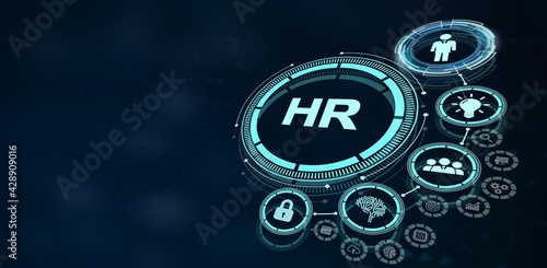 Wallpaper Mural Business, Technology, Internet and network concept. Human Resources HR management recruitment employment headhunting concept. Torontodigital.ca