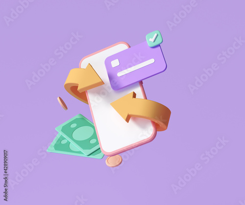 Fotografía Cashback and money refund icon concept