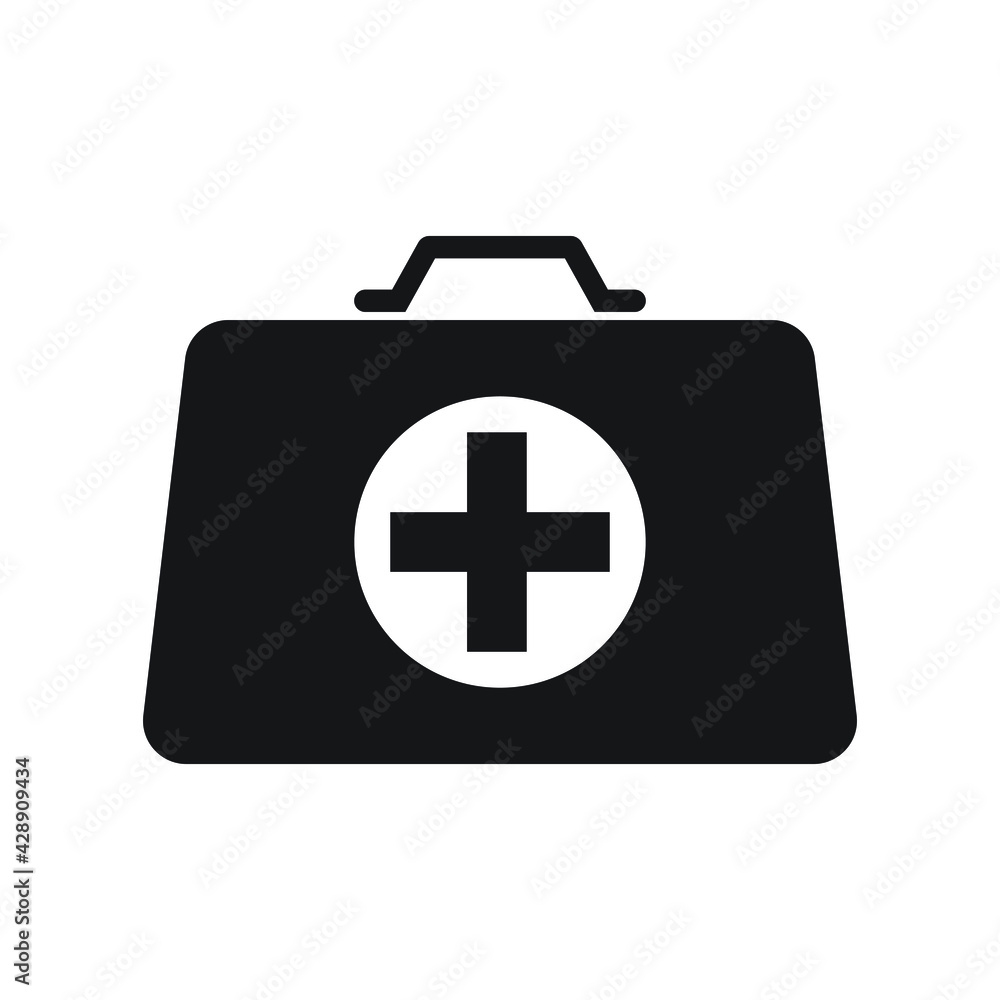 First aid kit icon design. isolated on white background First aid kit icon design. isolated on white background