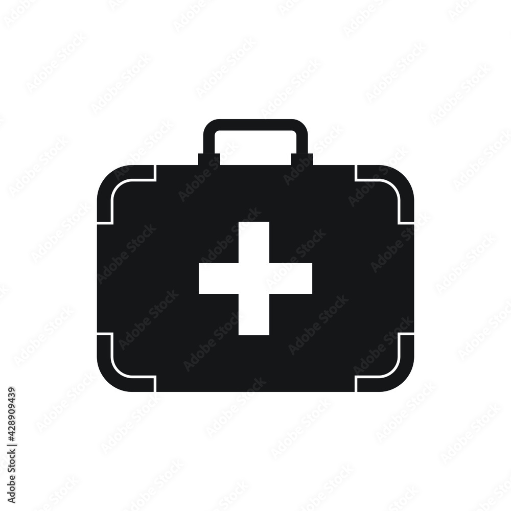 First aid kit icon design. isolated on white background First aid kit icon design. isolated on white background