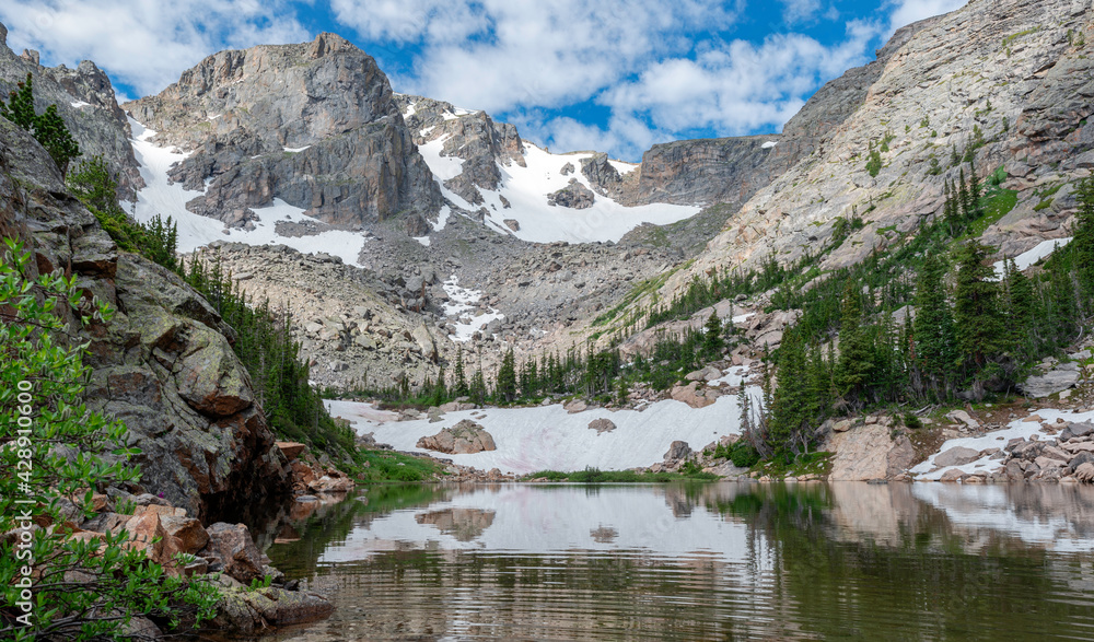 Obraz premium Tourmaline Lake, Rocky Mountain National Park Summer