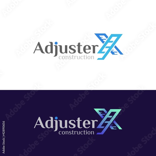 adjuster logo designs for construction logo simple modern