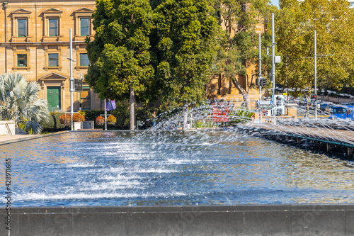 Water fountain in a Sydney Park NSW Australia