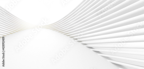 abstract white background. Geometric 3d illustration design.
